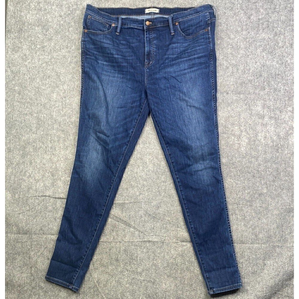 Madewell Women's 10" High Rise Skinny Jeans Size 36 Tall Style G7674 Plus Size